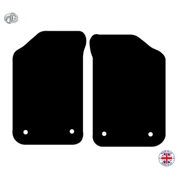 Car Mats for MG GF 1995 - 2001 -  Black Carpet with Yellow Twist Trim